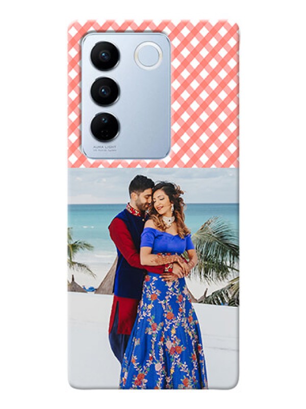 Custom Vivo V27 Pro 5G custom mobile cases: Pink Pattern Design