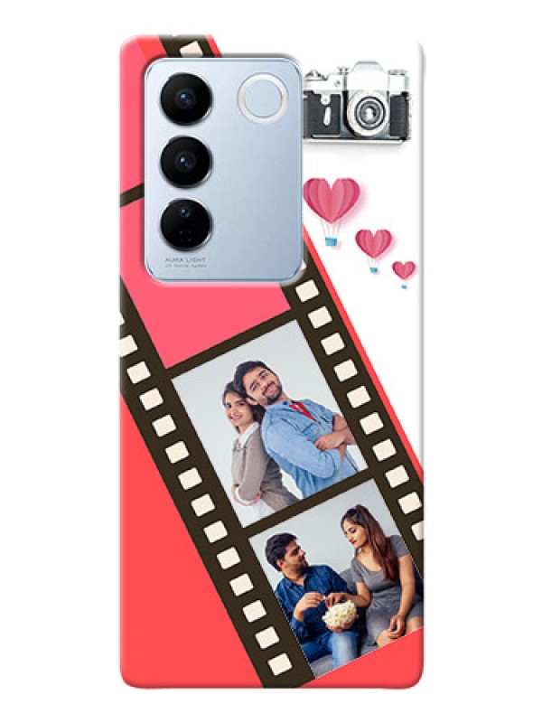Custom Vivo V27 Pro 5G custom phone covers: 3 Image Holder with Film Reel