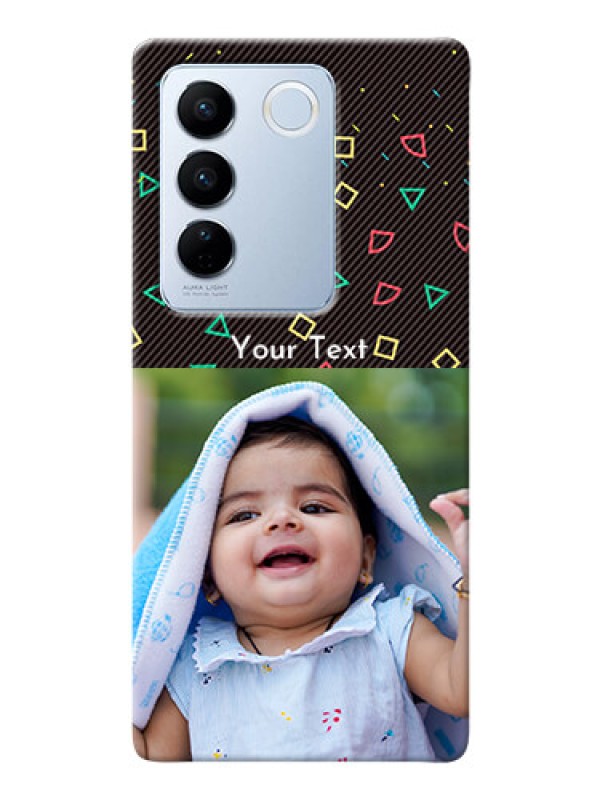 Custom Vivo V27 Pro 5G custom mobile cases with confetti birthday design