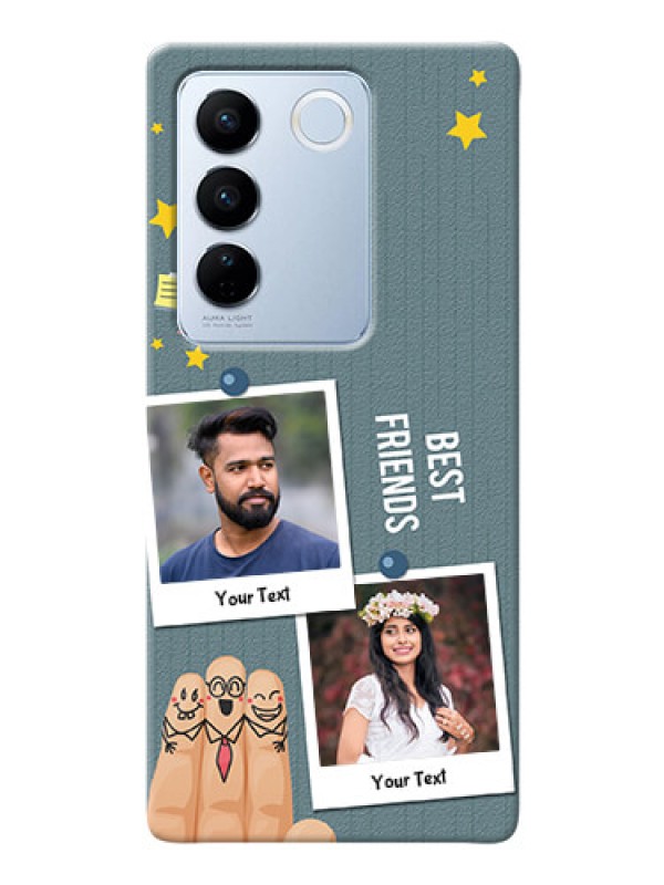 Custom Vivo V27 Pro 5G Mobile Cases: Sticky Frames and Friendship Design