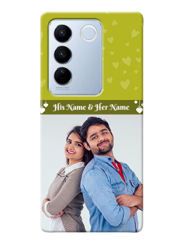 Custom Vivo V27 Pro 5G custom mobile covers: You & Me Heart Design
