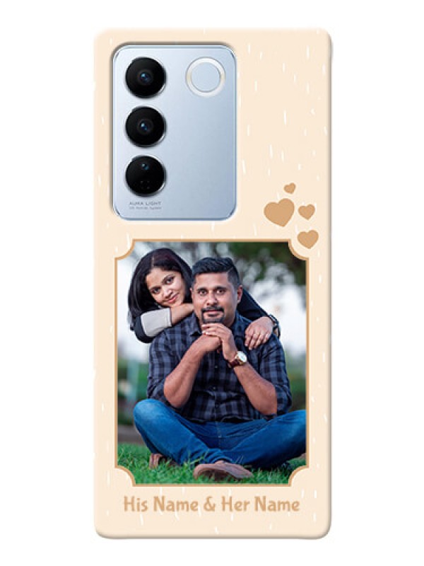 Custom Vivo V27 Pro 5G mobile phone cases with confetti love design 