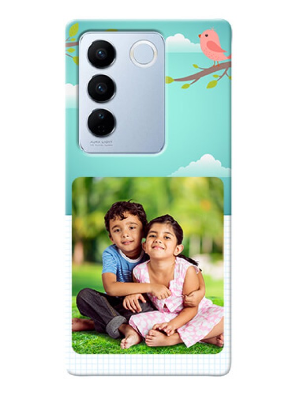 Custom Vivo V27 Pro 5G phone cases online: Doodle love Design