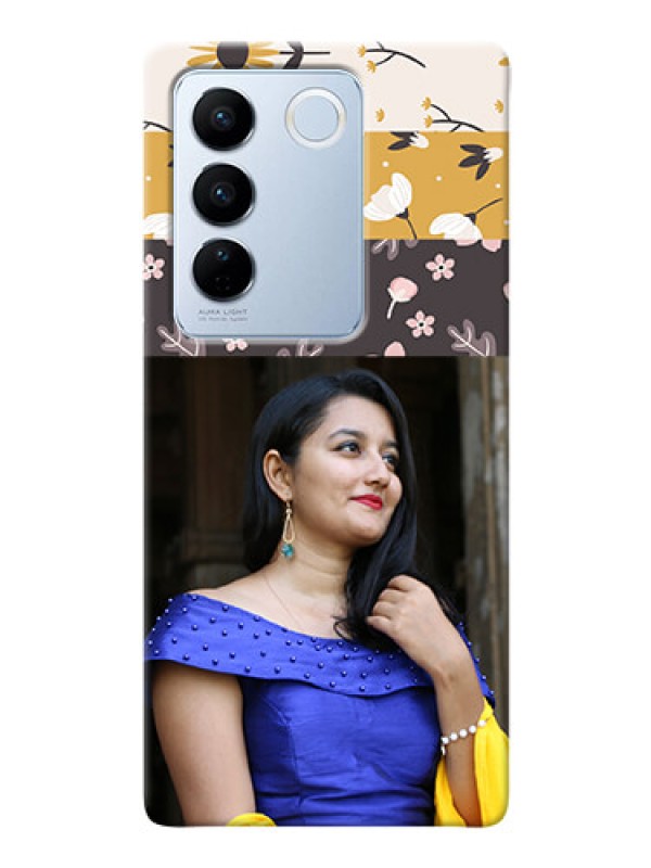 Custom Vivo V27 Pro 5G mobile cases online: Stylish Floral Design