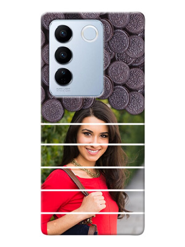 Custom Vivo V27 Pro 5G Custom Mobile Covers with Oreo Biscuit Design