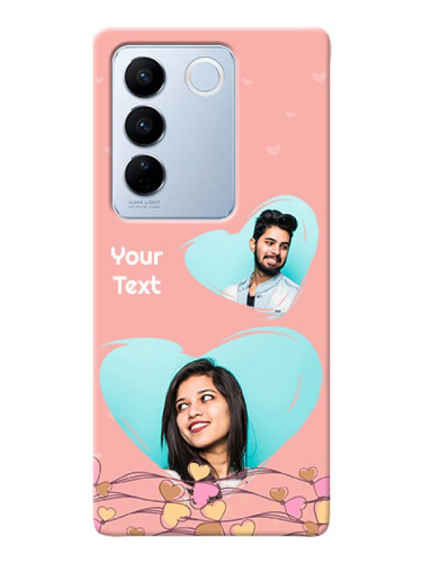 Custom Vivo V27 Pro 5G customized phone cases: Love Doodle Design