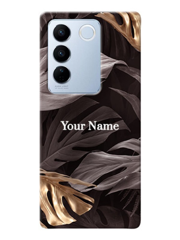 Custom Vivo V27 Pro 5G Mobile Back Covers: Wild Leaves digital paint Design