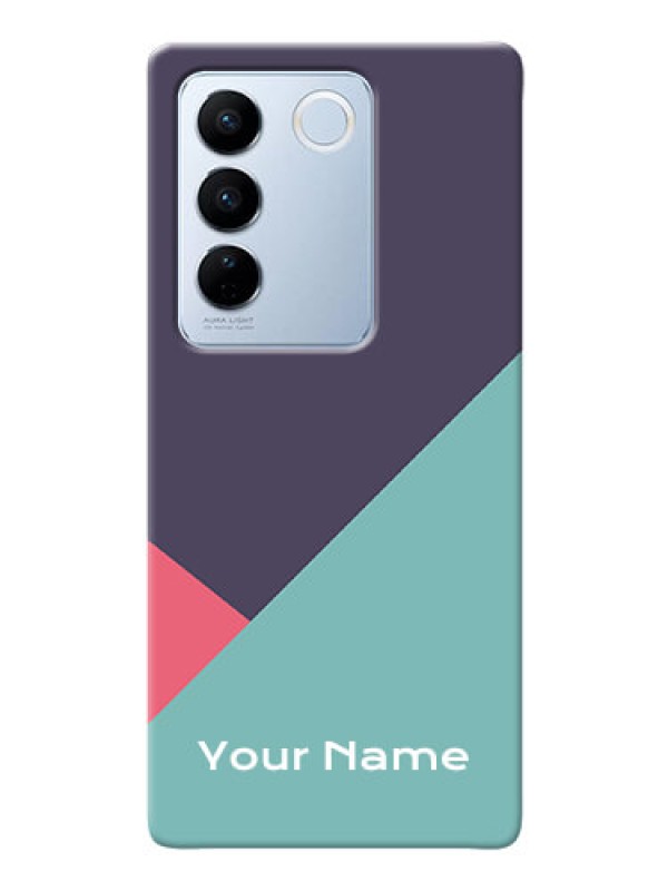 Custom Vivo V27 Pro 5G Custom Phone Cases: Tri Color abstract Design
