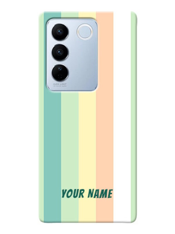 Custom Vivo V27 Pro 5G Back Covers: Multi-colour Stripes Design