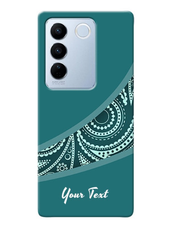Custom Vivo V27 Pro 5G Custom Phone Covers: semi visible floral Design