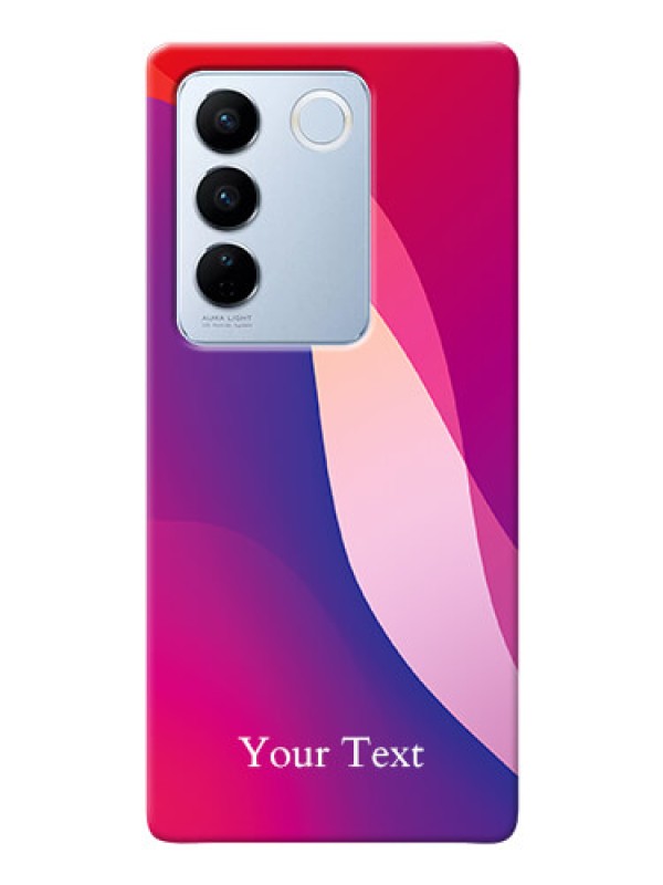 Custom Vivo V27 Pro 5G Mobile Back Covers: Digital abstract Overlap Design