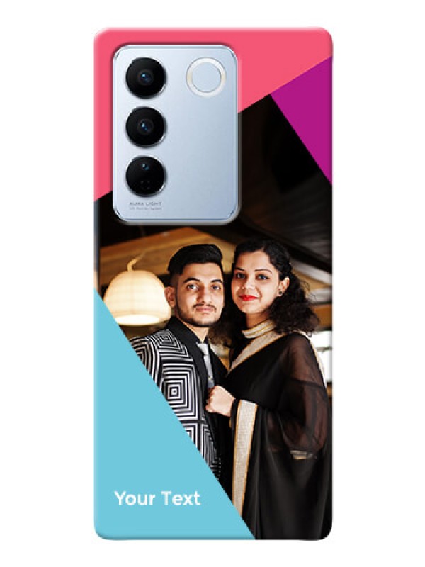 Custom Vivo V27 Pro 5G Custom Phone Cases: Stacked Triple colour Design