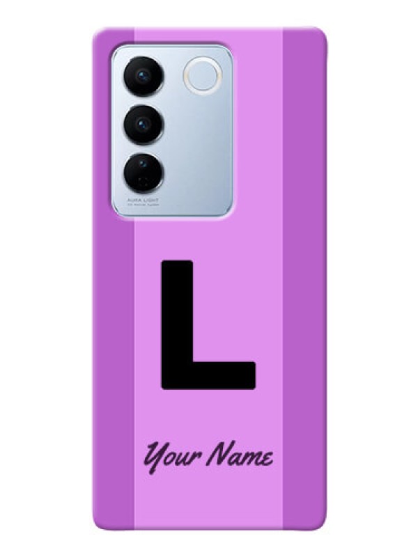 Custom Vivo V27 Pro 5G Back Covers: Tri-color custom text Design