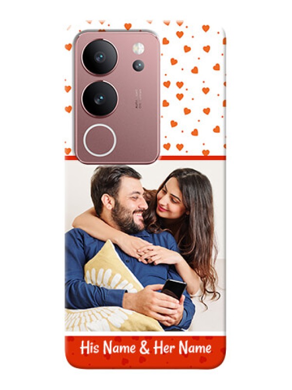 Custom Vivo V29 5G Phone Back Covers: Orange Love Symbol Design