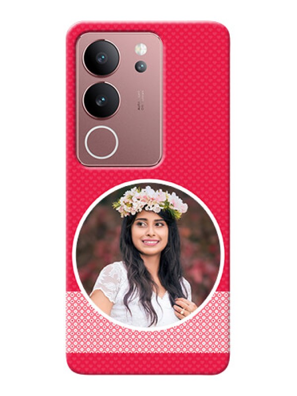 Custom Vivo V29 5G Mobile Covers Online: Pink Pattern Design