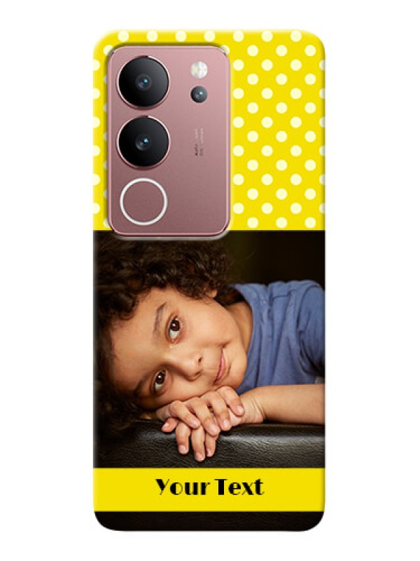 Custom Vivo V29 5G Custom Mobile Covers: Bright Yellow Case Design