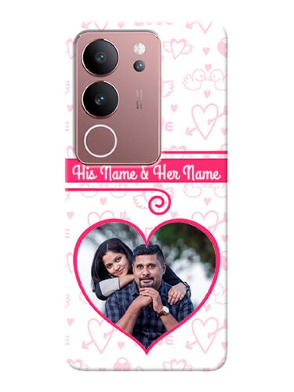Custom Vivo V29 5G Personalized Phone Cases: Heart Shape Love Design