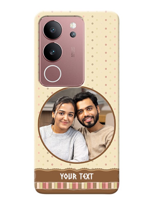 Custom Vivo V29 5G Mobile Cases: Brown Dotted Mobile Case Design