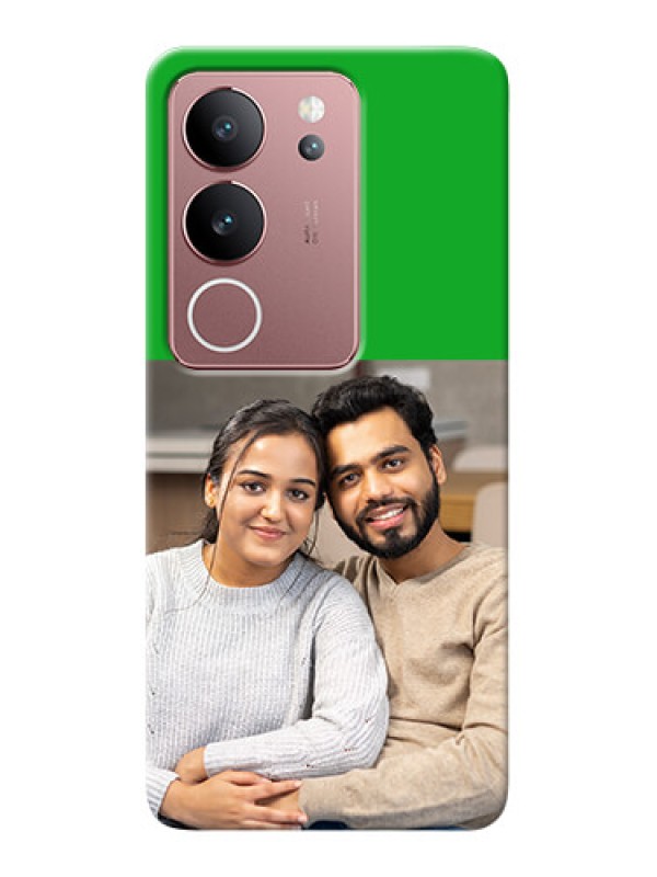 Custom Vivo V29 5G Personalised mobile covers: Green Pattern Design