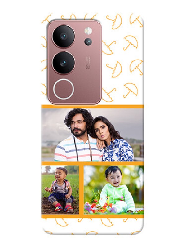 Custom Vivo V29 5G Personalised Phone Cases: Yellow Pattern Design