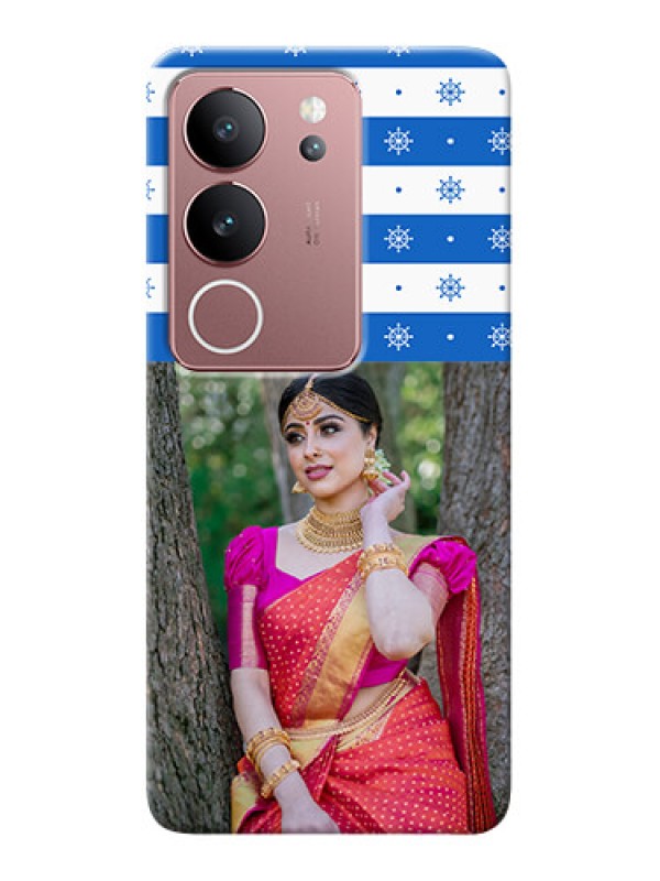 Custom Vivo V29 5G custom mobile covers: Snow Pattern Design