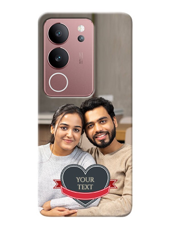 Custom Vivo V29 5G mobile back covers online: Just Married Couple Design