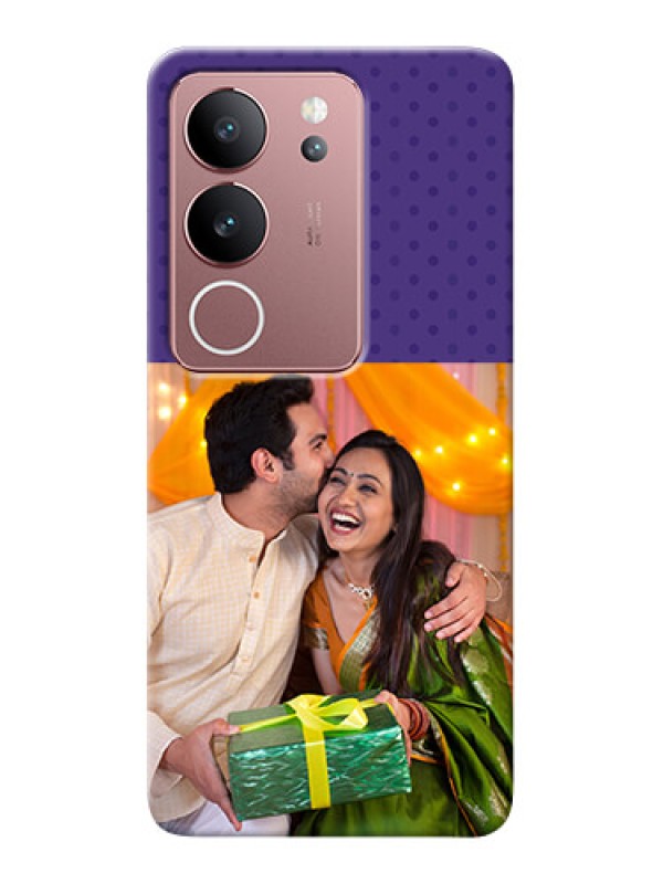 Custom Vivo V29 5G mobile phone cases: Violet Pattern Design