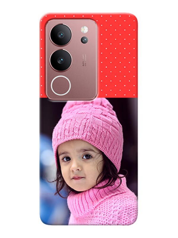 Custom Vivo V29 5G personalised phone covers: Red Pattern Design