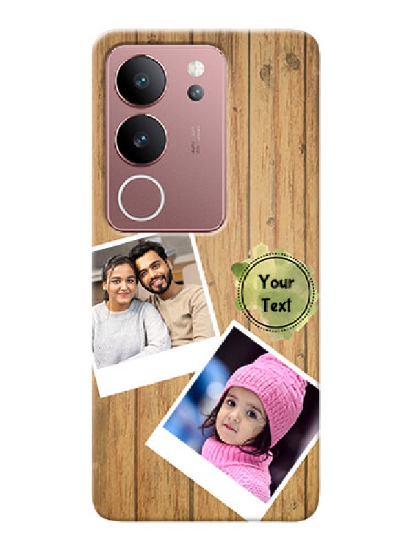 Custom Vivo V29 5G Custom Mobile Phone Covers: Wooden Texture Design