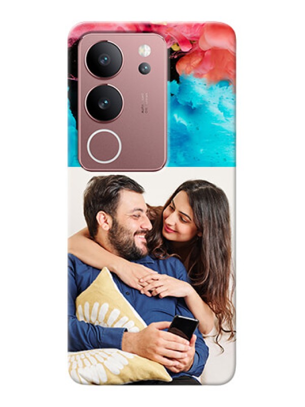 Custom Vivo V29 5G Mobile Cases: Quote with Acrylic Painting Design