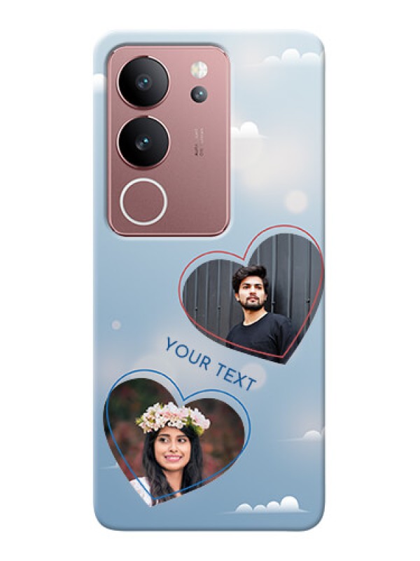 Custom Vivo V29 5G Phone Cases: Blue Color Couple Design