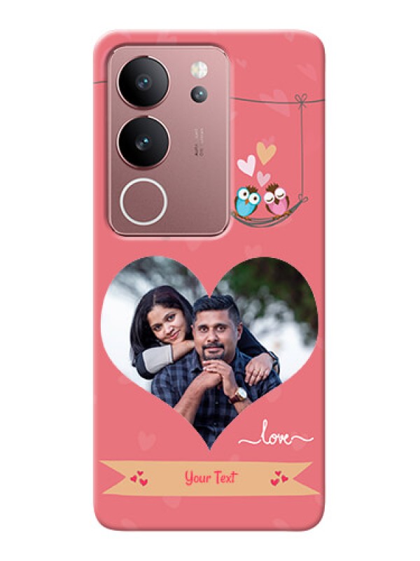 Custom Vivo V29 5G custom phone covers: Peach Color Love Design