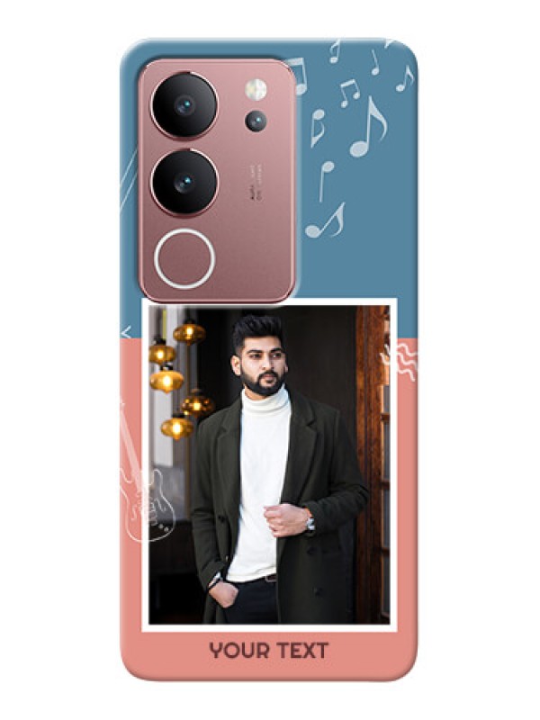 Custom Vivo V29 5G Phone Back Covers with Color Musical Note Design