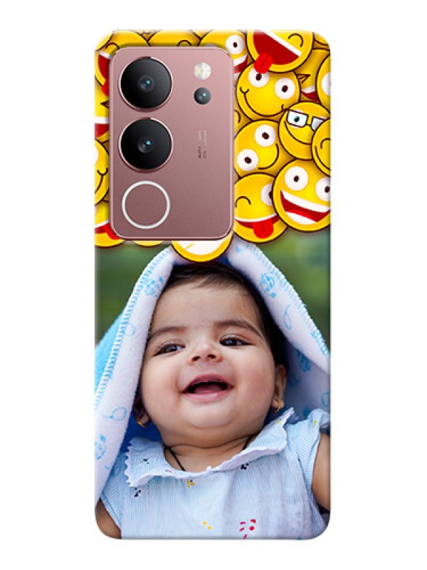 Custom Vivo V29 5G Custom Phone Cases with Smiley Emoji Design