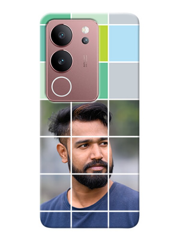 Custom Vivo V29 5G personalised phone covers with white box pattern