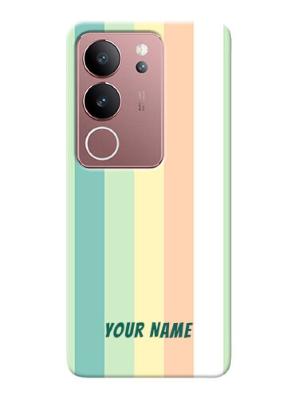 Custom Vivo V29 5G Photo Printing on Case with Multiwithcolour Stripes Design