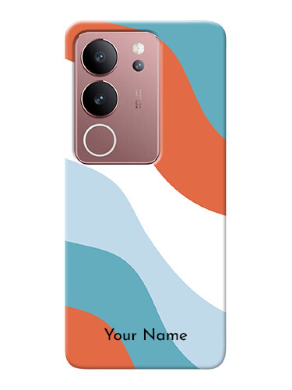Custom Vivo V29 5G Custom Mobile Case with coloured Waves Design