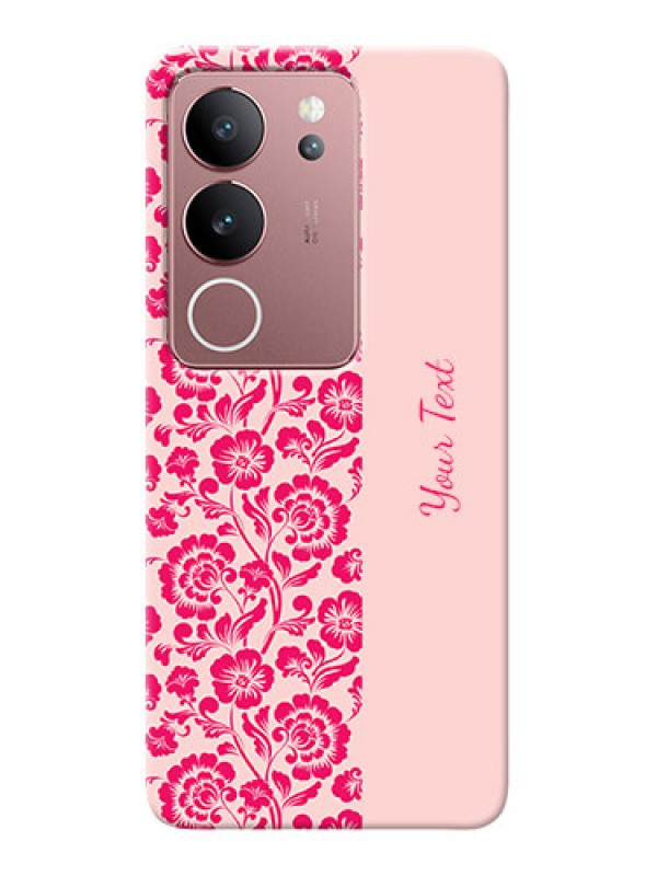 Custom Vivo V29 5G Custom Phone Case with Attractive Floral Pattern Design