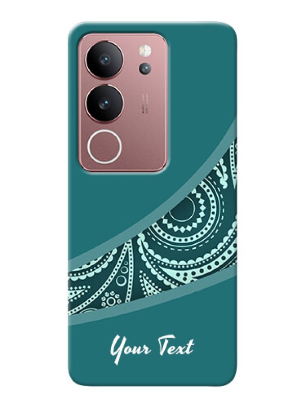 Custom Vivo V29 5G Photo Printing on Case with semi visible floral Design