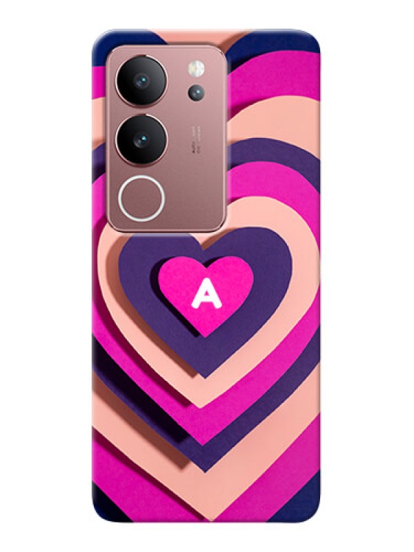 Custom Vivo V29 5G Custom Mobile Case with Cute Heart Pattern Design