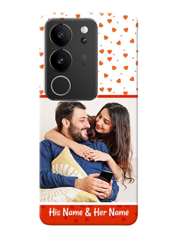 Custom Vivo V29 Pro 5G Phone Back Covers: Orange Love Symbol Design
