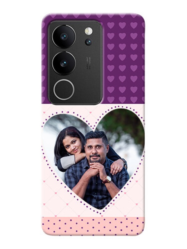 Custom Vivo V29 Pro 5G Mobile Back Covers: Violet Love Dots Design