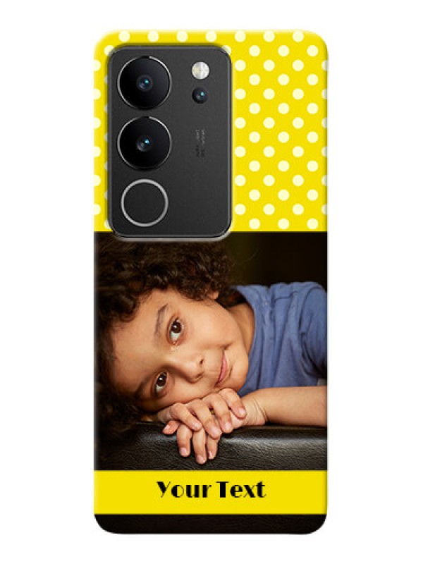 Custom Vivo V29 Pro 5G Custom Mobile Covers: Bright Yellow Case Design