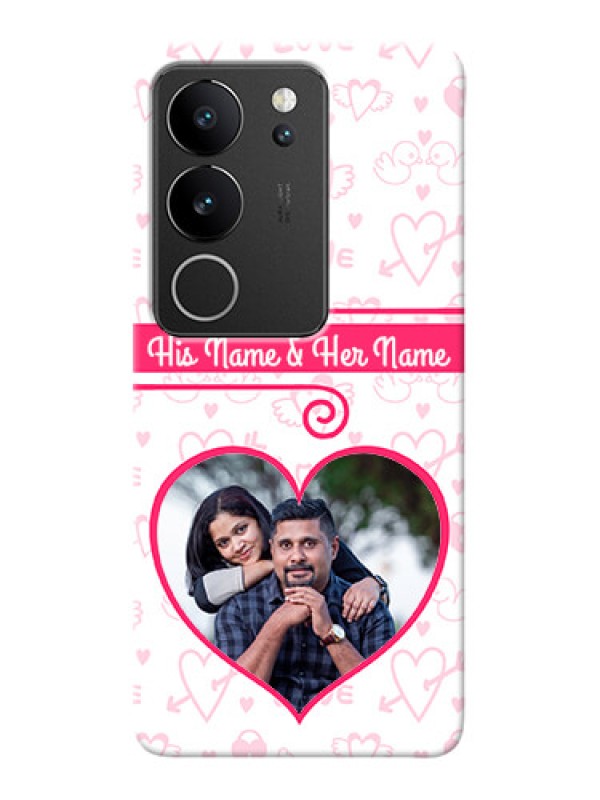 Custom Vivo V29 Pro 5G Personalized Phone Cases: Heart Shape Love Design
