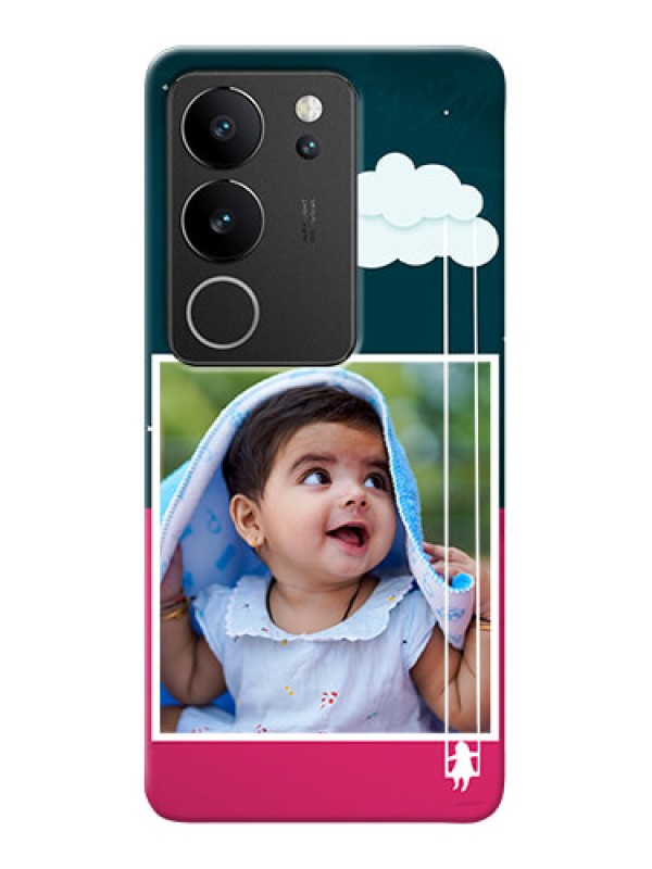 Custom Vivo V29 Pro 5G custom phone covers: Cute Girl with Cloud Design