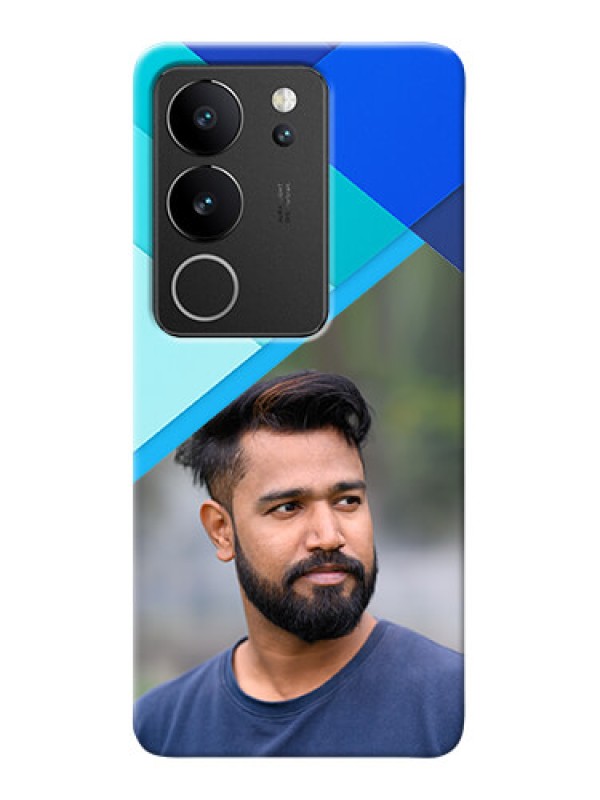 Custom Vivo V29 Pro 5G Phone Cases Online: Blue Abstract Cover Design