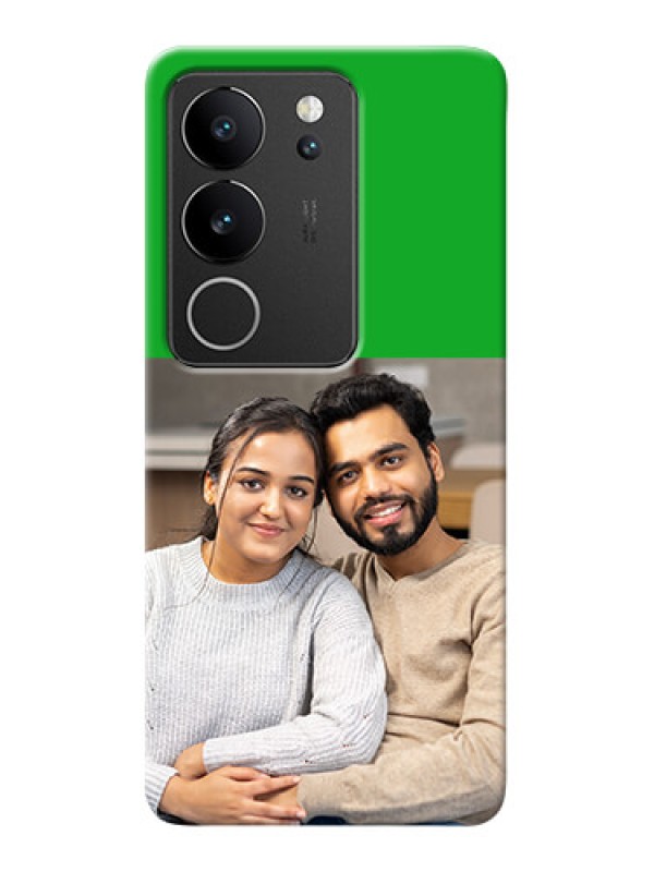 Custom Vivo V29 Pro 5G Personalised mobile covers: Green Pattern Design