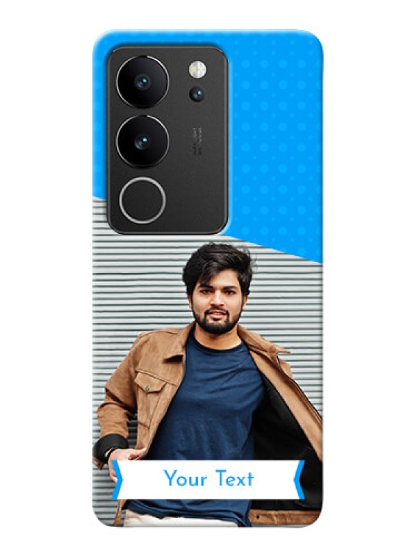 Custom Vivo V29 Pro 5G Personalized Mobile Covers: Simple Blue Color Dotted Design
