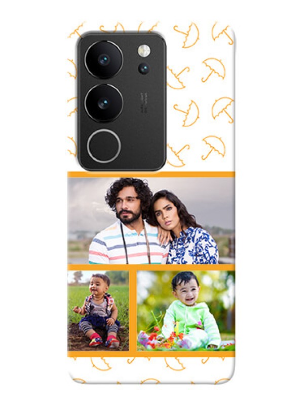 Custom Vivo V29 Pro 5G Personalised Phone Cases: Yellow Pattern Design