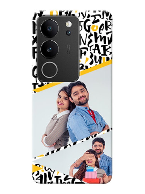 Custom Vivo V29 Pro 5G Phone Back Covers: Letters Pattern Design